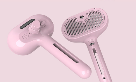 Pet Comb Self Cleaning Pets Hair Remover Brush For Dogs Grooming Tools - Built-in Mist Humidifier